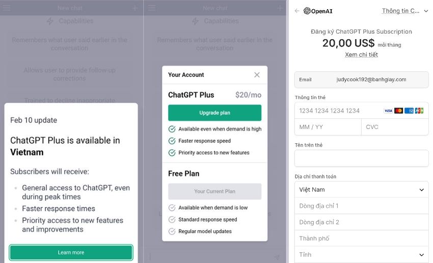ChatGPT Plus đã chính thức có mặt tại Việt Nam-1
