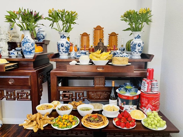 Diệu Hương quả là dâu hiền, làm mâm cơm cúng tại Mỹ tươm tất, toàn món ăn truyền thống đậm đà hương vị Việt-2