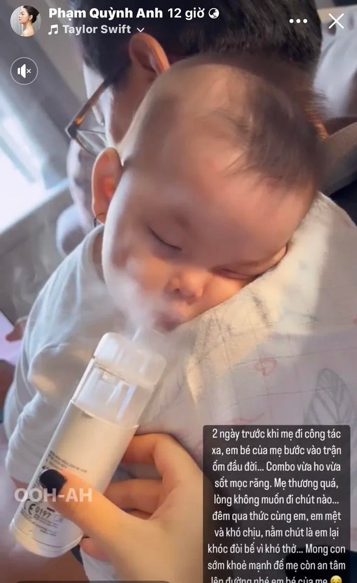 Con gái út đổ bệnh, Phạm Quỳnh Anh lo lắng, chẳng nỡ đi diễn xa-2