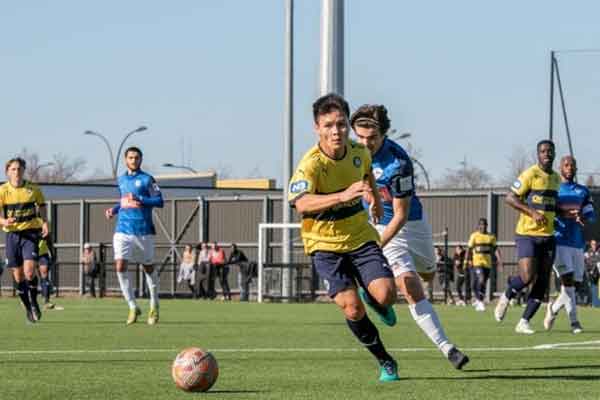 Quang Hải lần đầu tiên đá đủ 90 phút, kiến tạo bàn thắng cho đội B của Pau FC-1