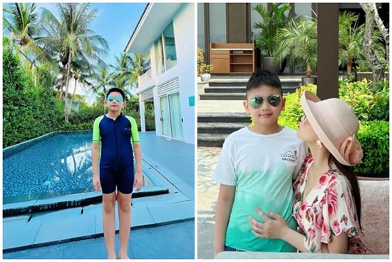 Con trai Lã Thanh Huyền 10 tuổi mà cao như 15 tuổi, nữ diễn viên tiết lộ bí kíp nuôi con