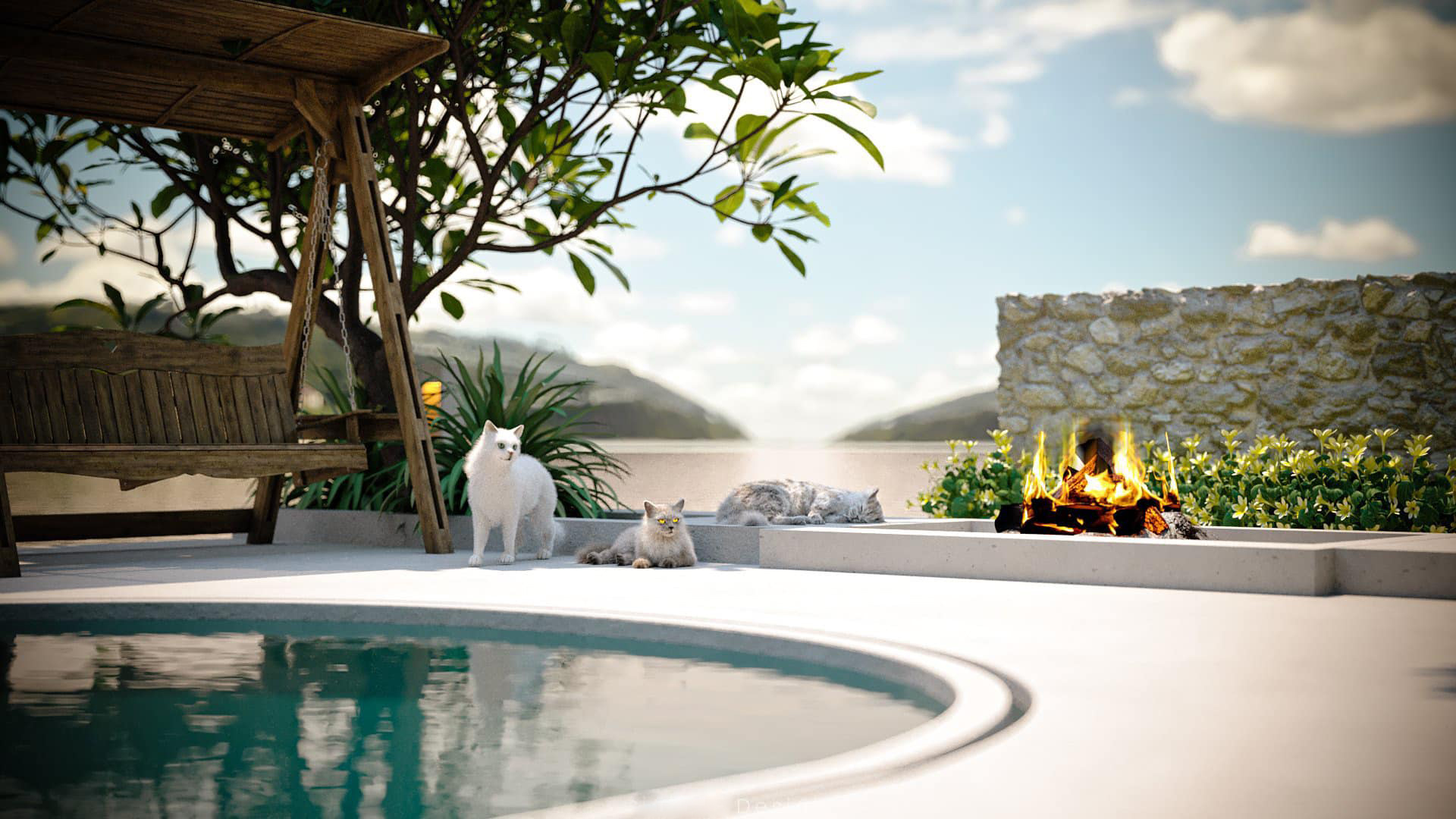 Biệt thự trắng view hồ cực sang chảnh của Bình An - Phương Nga-4