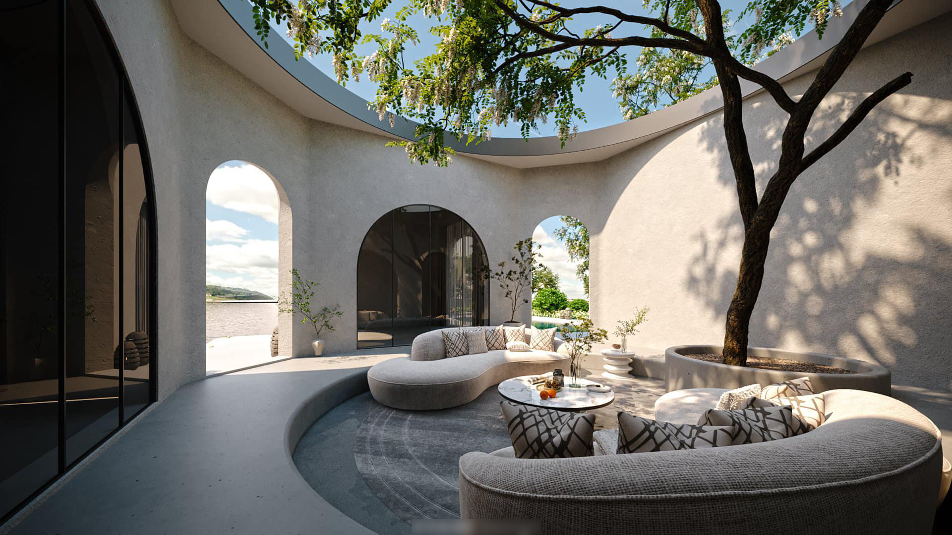 Biệt thự trắng view hồ cực sang chảnh của Bình An - Phương Nga-5