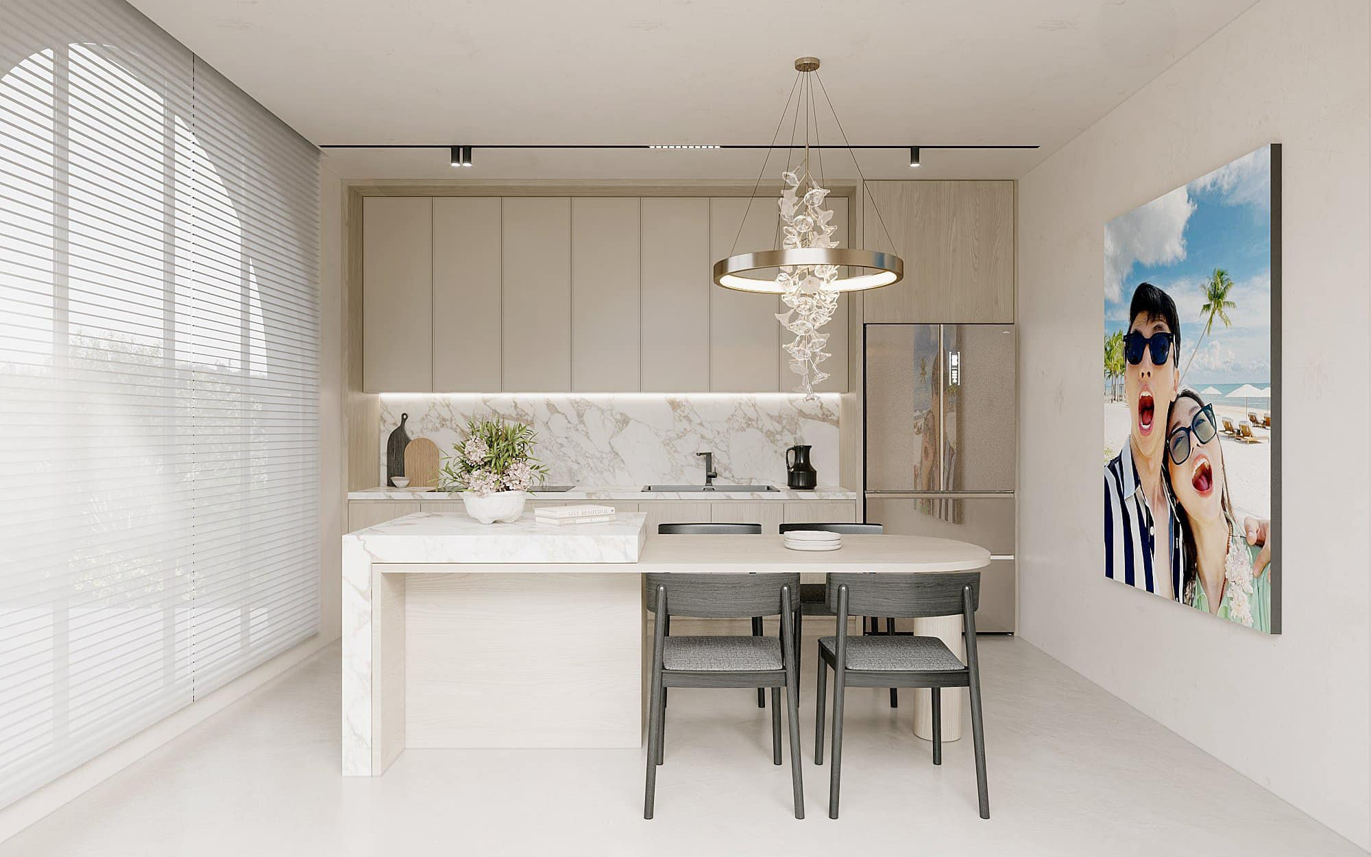 Biệt thự trắng view hồ cực sang chảnh của Bình An - Phương Nga-11