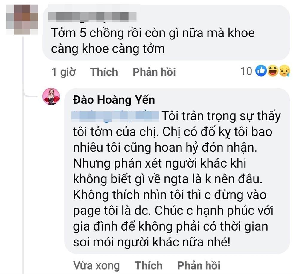 Cô Xuyến Hoàng Yến đáp trả lời mỉa mai 4 đời chồng còn khoe-4