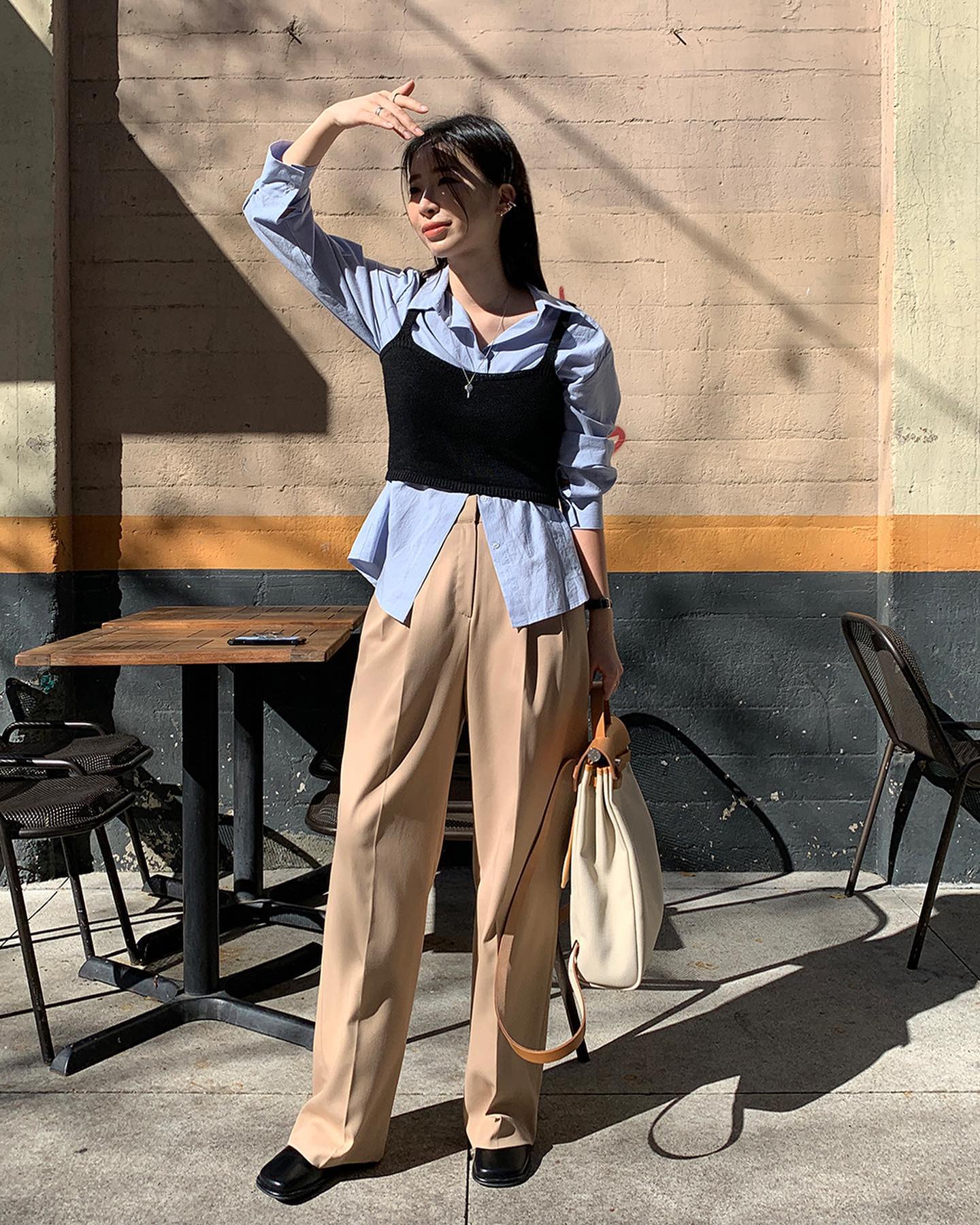 Diện áo sơ mi dài tay theo 10 cách chuẩn không khí mùa xuân-5