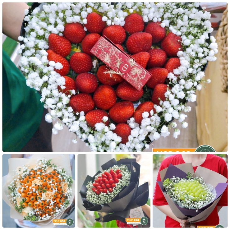 Làm hoa” ăn được giá đến 4 triệu/bó, chủ cửa hàng làm mỏi tay để trả đơn-1