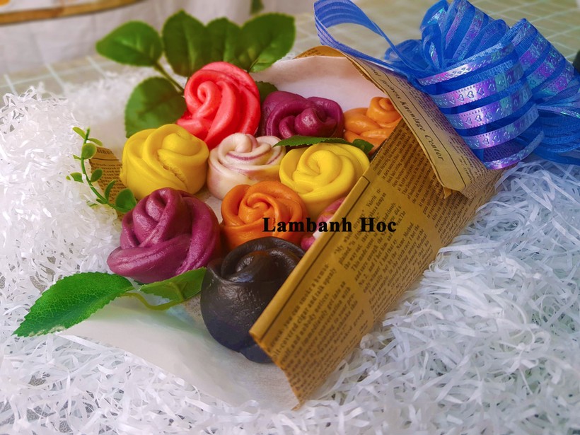 Cách làm bánh bao hoa hồng đẹp lịm tim, vụng mấy cũng thành công ngay lần đầu-8