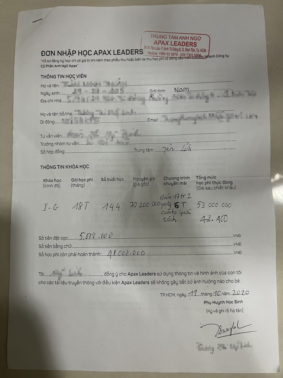 Phụ huynh bị dụ mở thẻ tín dụng khi đăng ký học tiếng Anh cho con-3