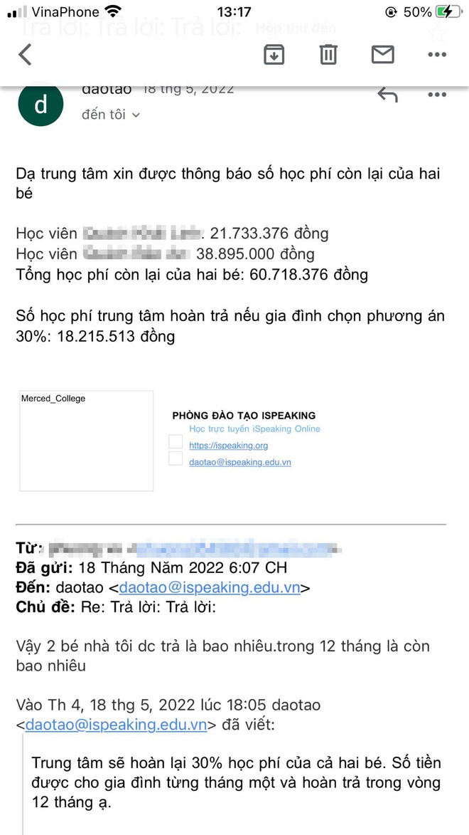 Phụ huynh bị dụ mở thẻ tín dụng khi đăng ký học tiếng Anh cho con-5