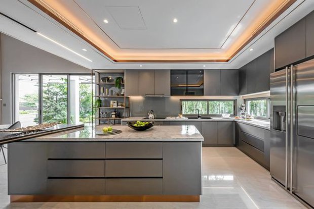 Biệt thự hơn 300m2, tốn gần 8 tỷ với thiết kế sang trọng, view có hồ có vườn thoáng mát-5