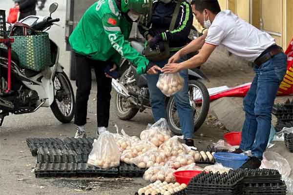 TP HCM: Trứng gà giá rẻ đổ ra đường-5