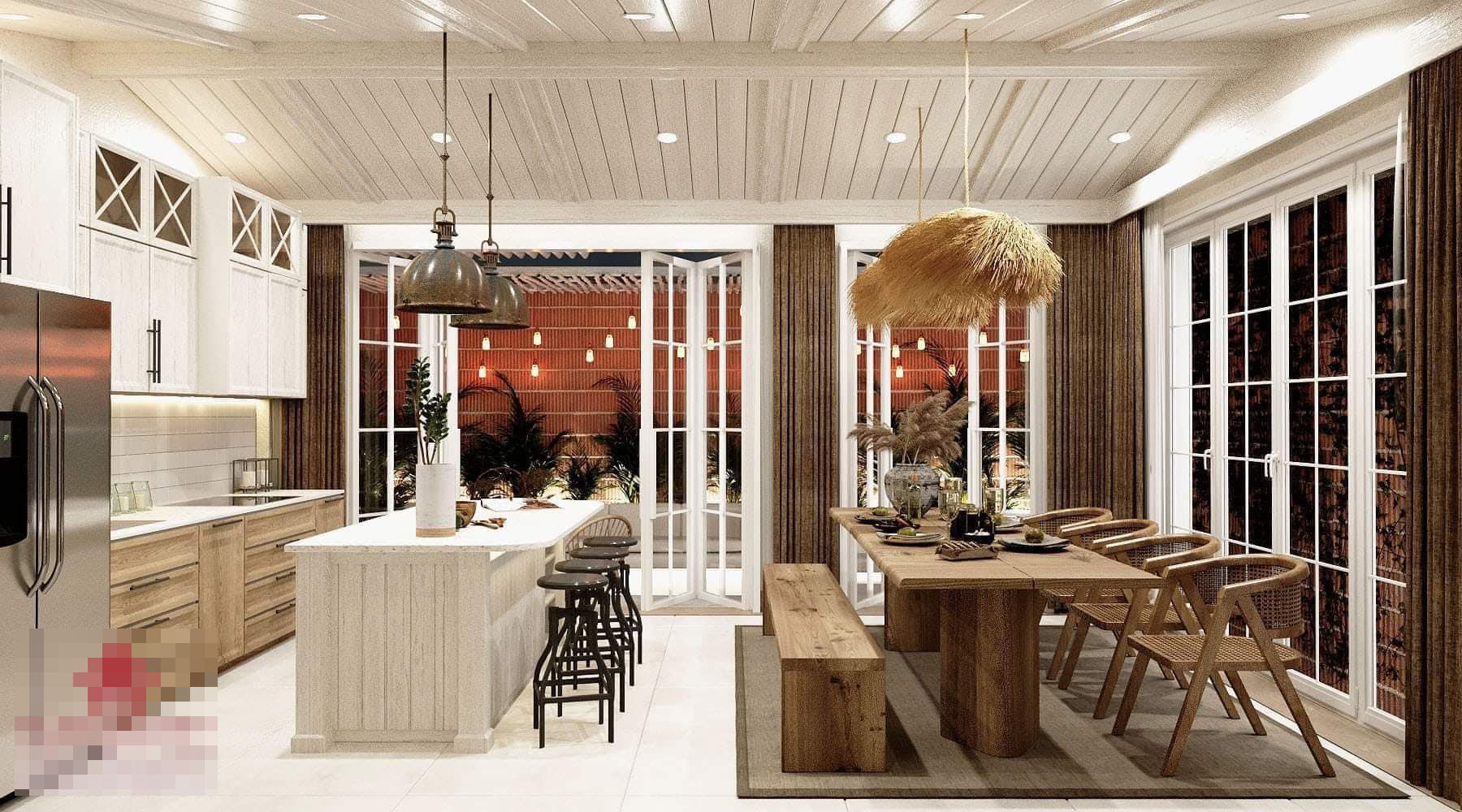 Ngôi nhà trắng tinh khôi, ngỡ như lạc vào thế giới điện ảnh Hollywood-4