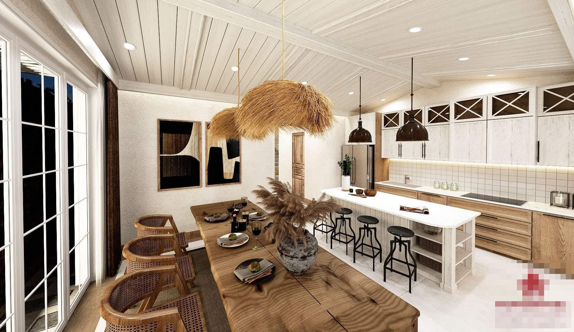 Ngôi nhà trắng tinh khôi, ngỡ như lạc vào thế giới điện ảnh Hollywood-5