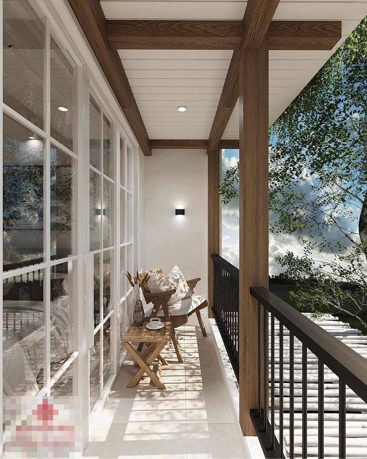 Ngôi nhà trắng tinh khôi, ngỡ như lạc vào thế giới điện ảnh Hollywood-14