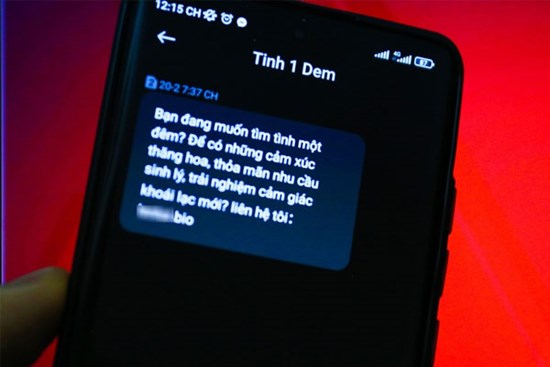 Vì sao nhiều người dùng nhận được tin nhắn 'Tình 1 đêm'