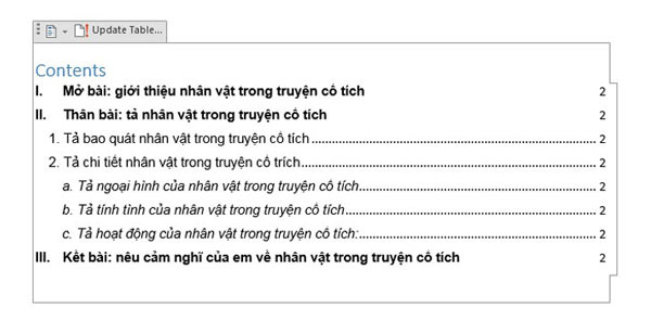 Hướng dẫn làm mục lục trong Word đơn giản nhất, ai cũng có thể thực hiện được-7