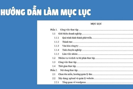 Hướng dẫn làm mục lục trong Word đơn giản nhất, ai cũng có thể thực hiện được