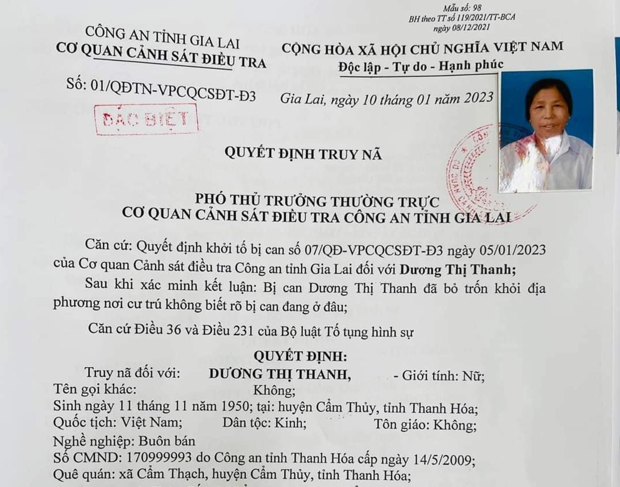 Bắt cụ bà 73 tuổi vay 14 tỉ đồng rồi bỏ trốn-1