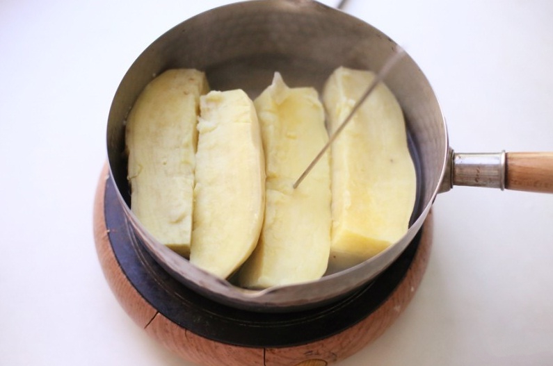 Dùng nồi chiên không dầu làm khoai lang sấy dẻo vừa nhàn thân mà ăn lại ngon-2