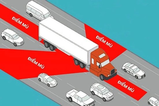 Xe đầu kéo húc Toyota Vios xoay ngang trên cầu và bài học về điểm mù