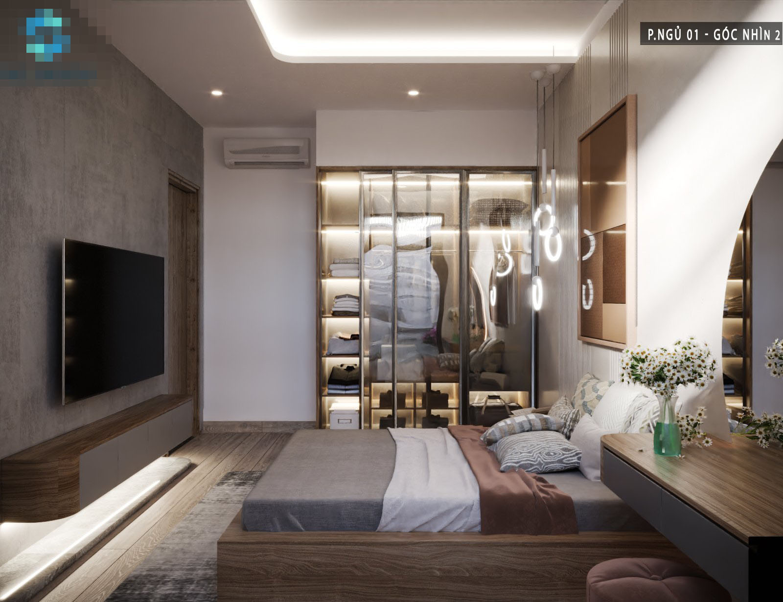 Mẫu nhà phố 3 tầng hiện đại, tích hợp vườn treo chan hòa ánh sáng-5