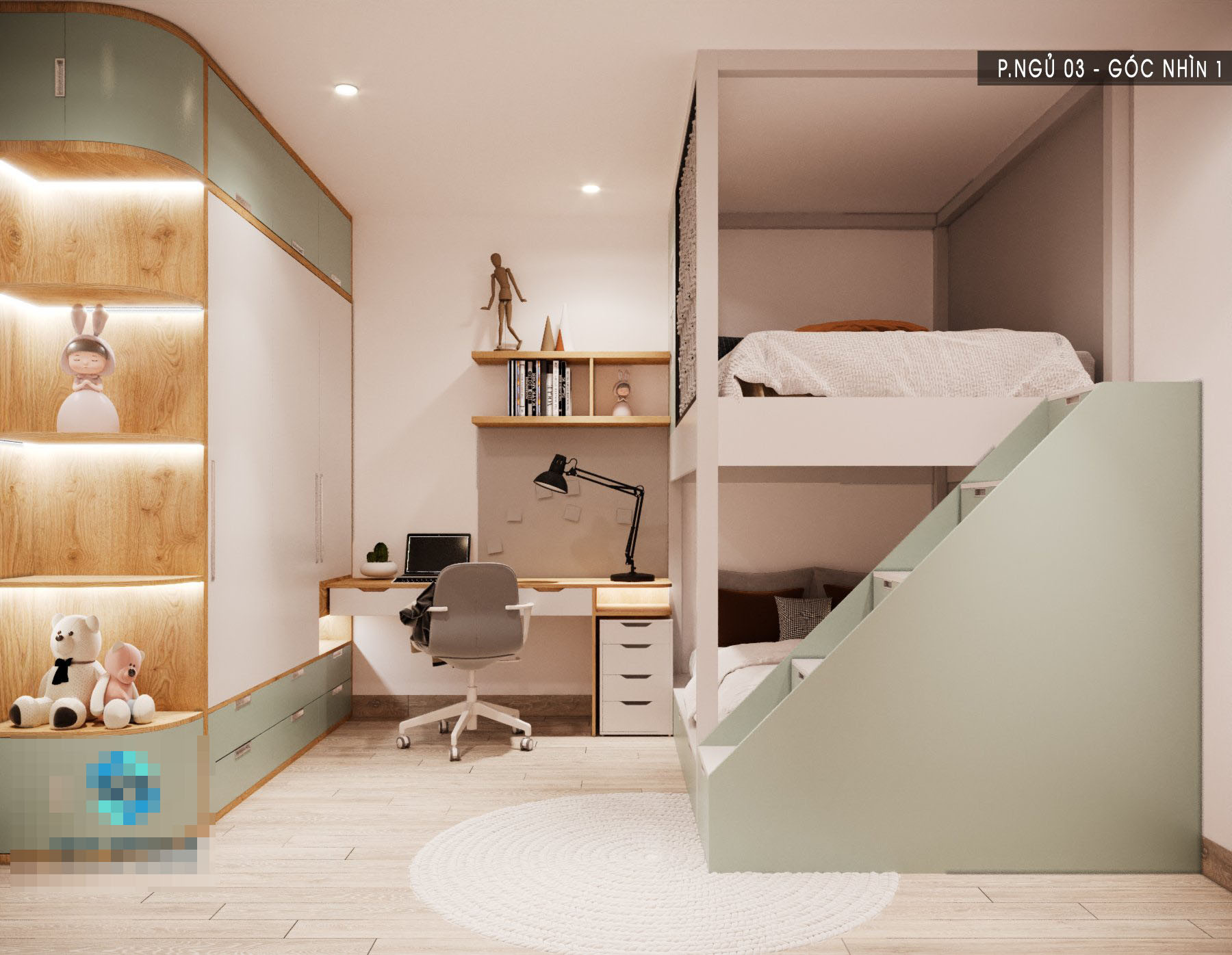 Mẫu nhà phố 3 tầng hiện đại, tích hợp vườn treo chan hòa ánh sáng-7