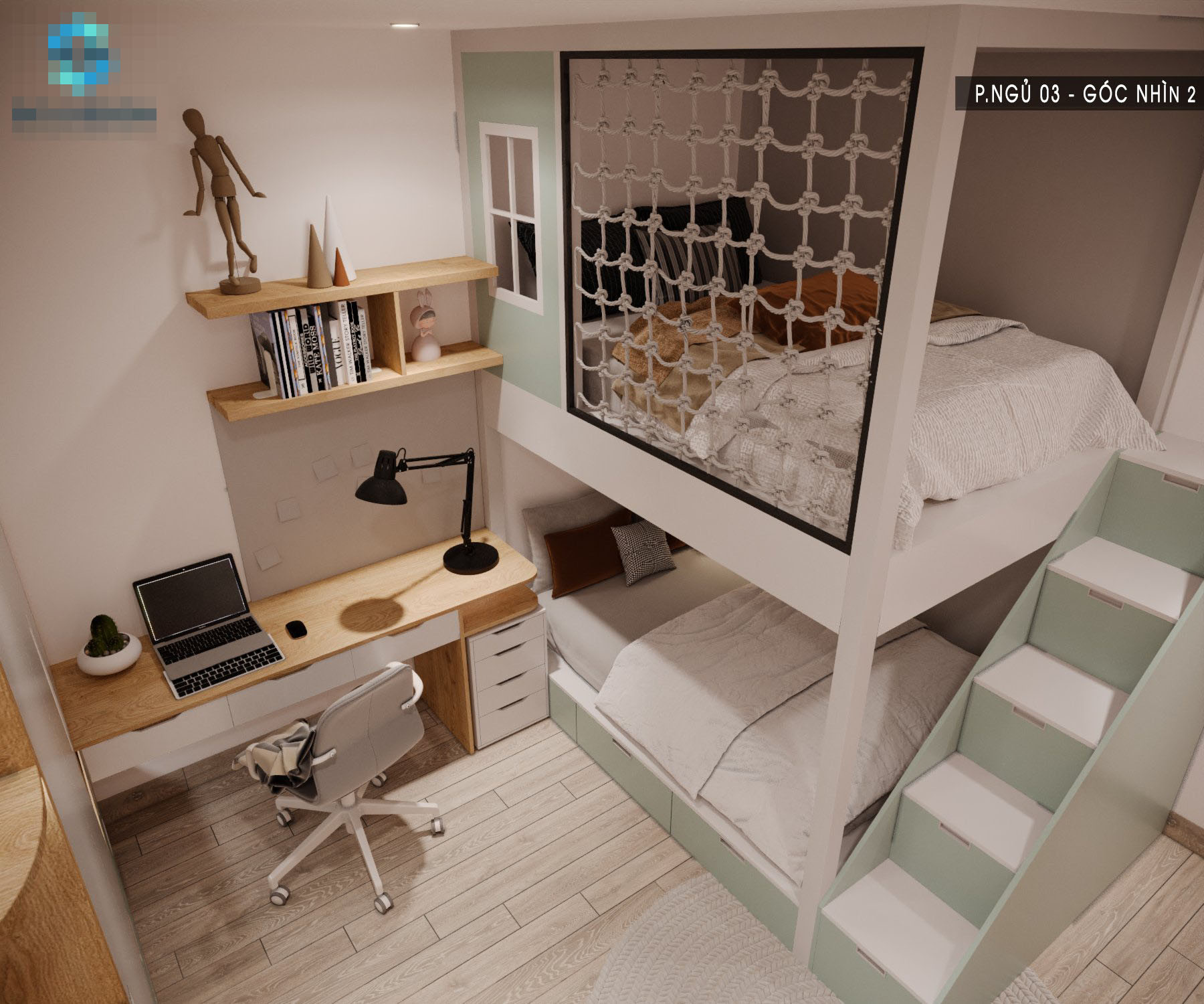 Mẫu nhà phố 3 tầng hiện đại, tích hợp vườn treo chan hòa ánh sáng-8