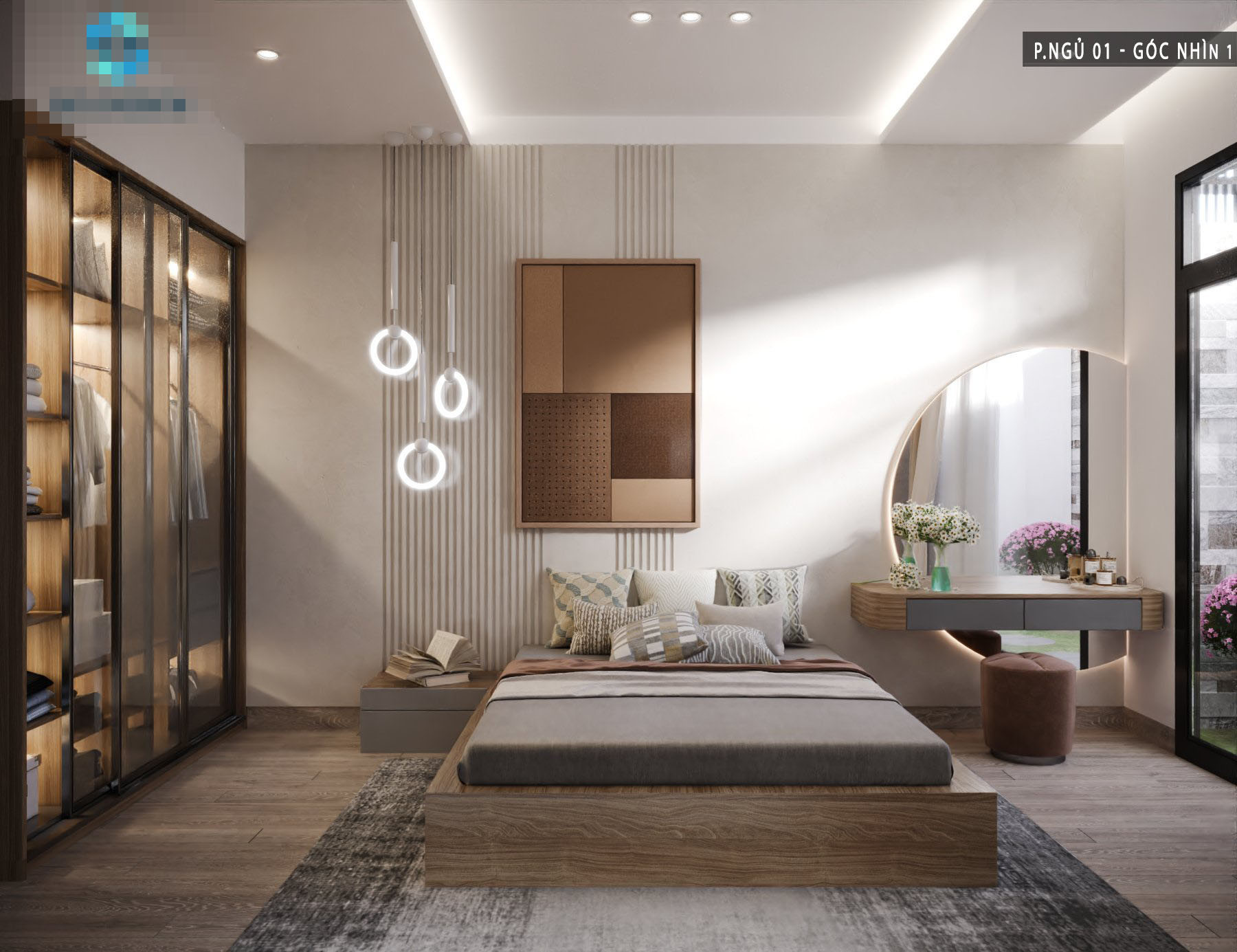 Mẫu nhà phố 3 tầng hiện đại, tích hợp vườn treo chan hòa ánh sáng-10