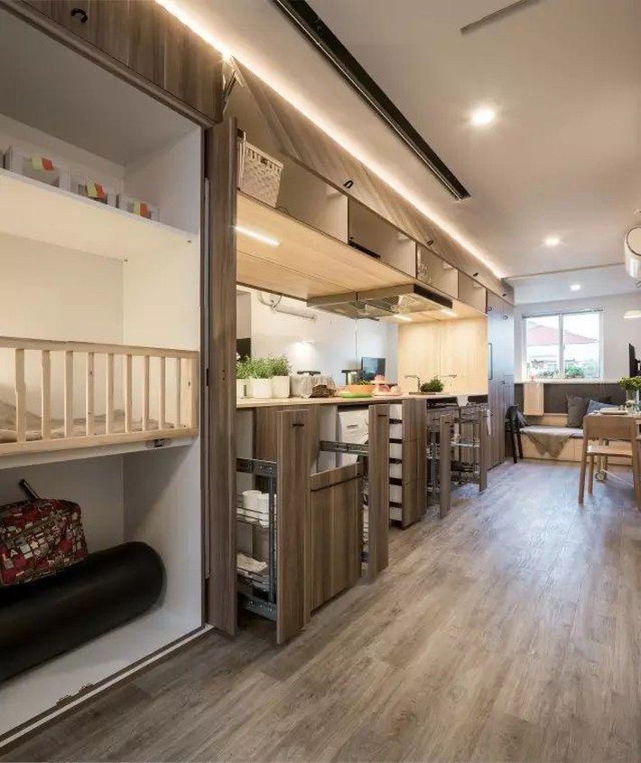 Vợ chồng trẻ cải tạo nhà tập thể cũ 37m² thành tổ ấm sang chảnh-4