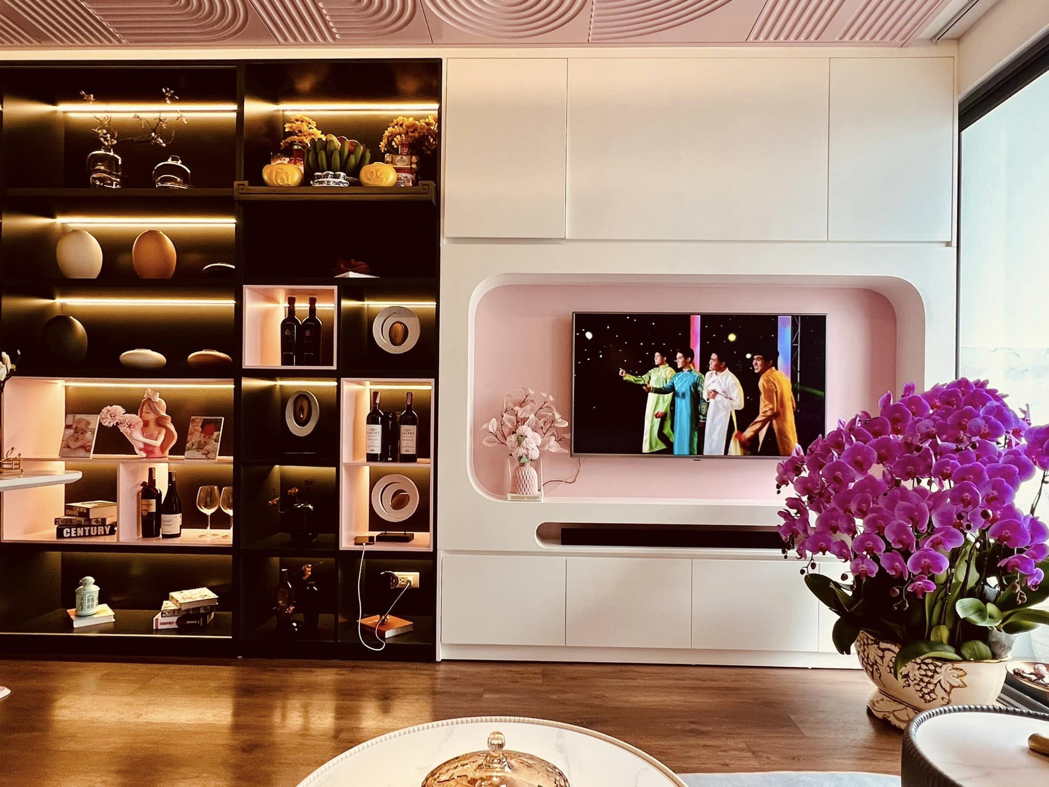 Đốn tim không gian sống siêu đẹp cho người yêu thích màu hồng, góc nào cũng khéo léo mà không lo sến-6