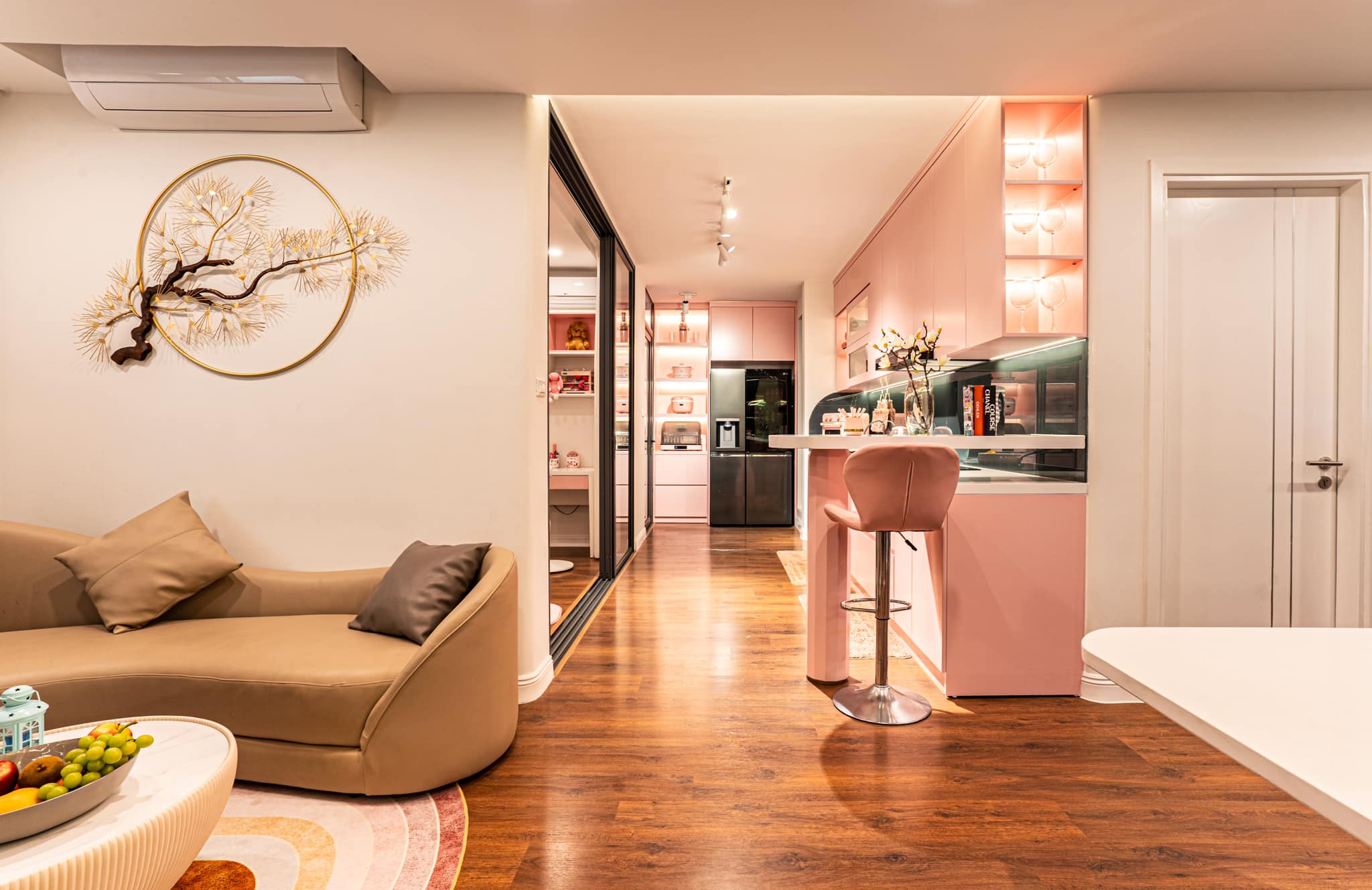 Đốn tim không gian sống siêu đẹp cho người yêu thích màu hồng, góc nào cũng khéo léo mà không lo sến-7