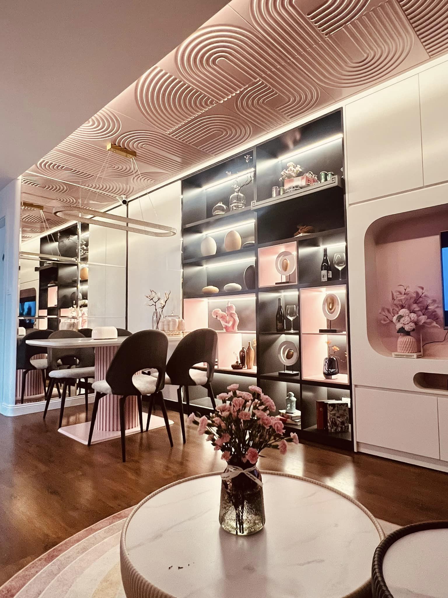 Đốn tim không gian sống siêu đẹp cho người yêu thích màu hồng, góc nào cũng khéo léo mà không lo sến-9