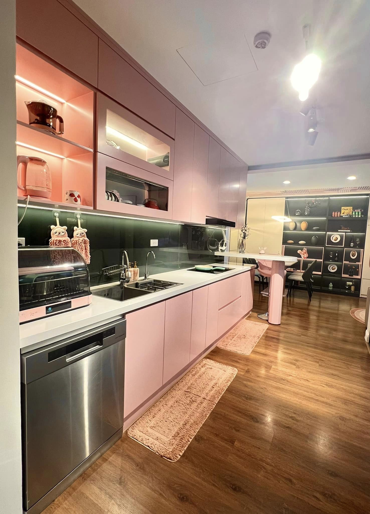 Đốn tim không gian sống siêu đẹp cho người yêu thích màu hồng, góc nào cũng khéo léo mà không lo sến-12