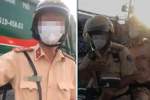 Xác minh clip CSGT hất tay làm rơi điện thoại của người vi phạm-1