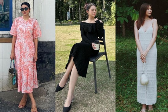 10 cách diện váy dáng dài xinh tươi của mỹ nhân Việt