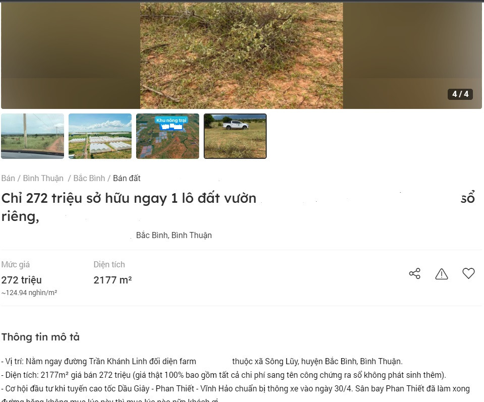 Farmstay, đất vườn ồ ạt rao bán giá vài trăm nghìn mỗi m2-2