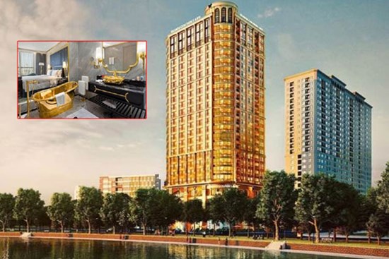 Bên trong khách sạn dát vàng đại gia 'Đường bia' rao bán có gì đặc biệt?