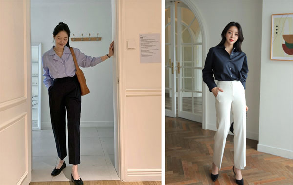 Kết hợp quần âu ống đứng với 5 kiểu áo để hack tuổi-5