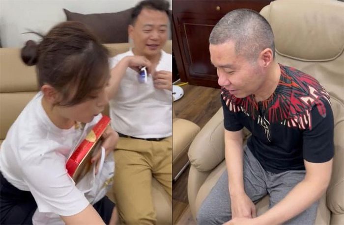 Lộ khoảnh khắc Phương Oanh và Shark Bình mặc đồ đôi, sánh đôi đến thăm Công Lý-2