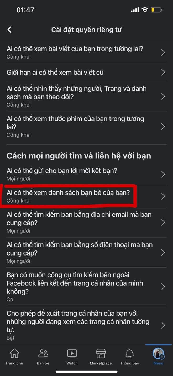 Hướng dẫn cách ẩn bạn bè trên Facebook bằng điện thoại và máy tính-4
