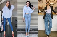 4 kiểu quần jeans 'chiếm sóng' phong cách của các mỹ nhân Việt