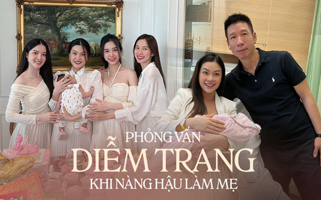 Á hậu Diễm Trang và chuyện làm mẹ: Bỡ ngỡ khi chăm 2 con nhỏ, tiết lộ thoả thuận với chồng doanh nhân-1