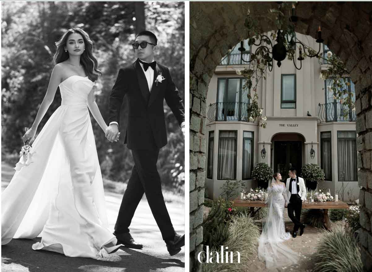 Hé lộ ảnh cưới Linda Ngô - Phong Đạt: Đầu tư 6 chiếc váy, ngập tràn ngôn tình-3