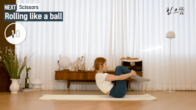 10 phút cho bài tập cơ bụng mỗi sáng của HLV pilates người Hàn-5