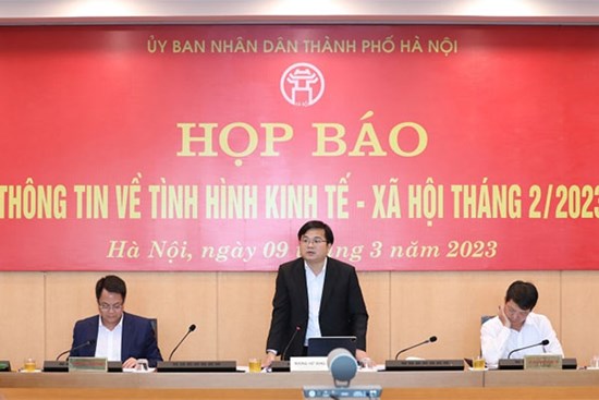 Họp báo thông tin về tình hình kinh tế - xã hội tháng 2/2023