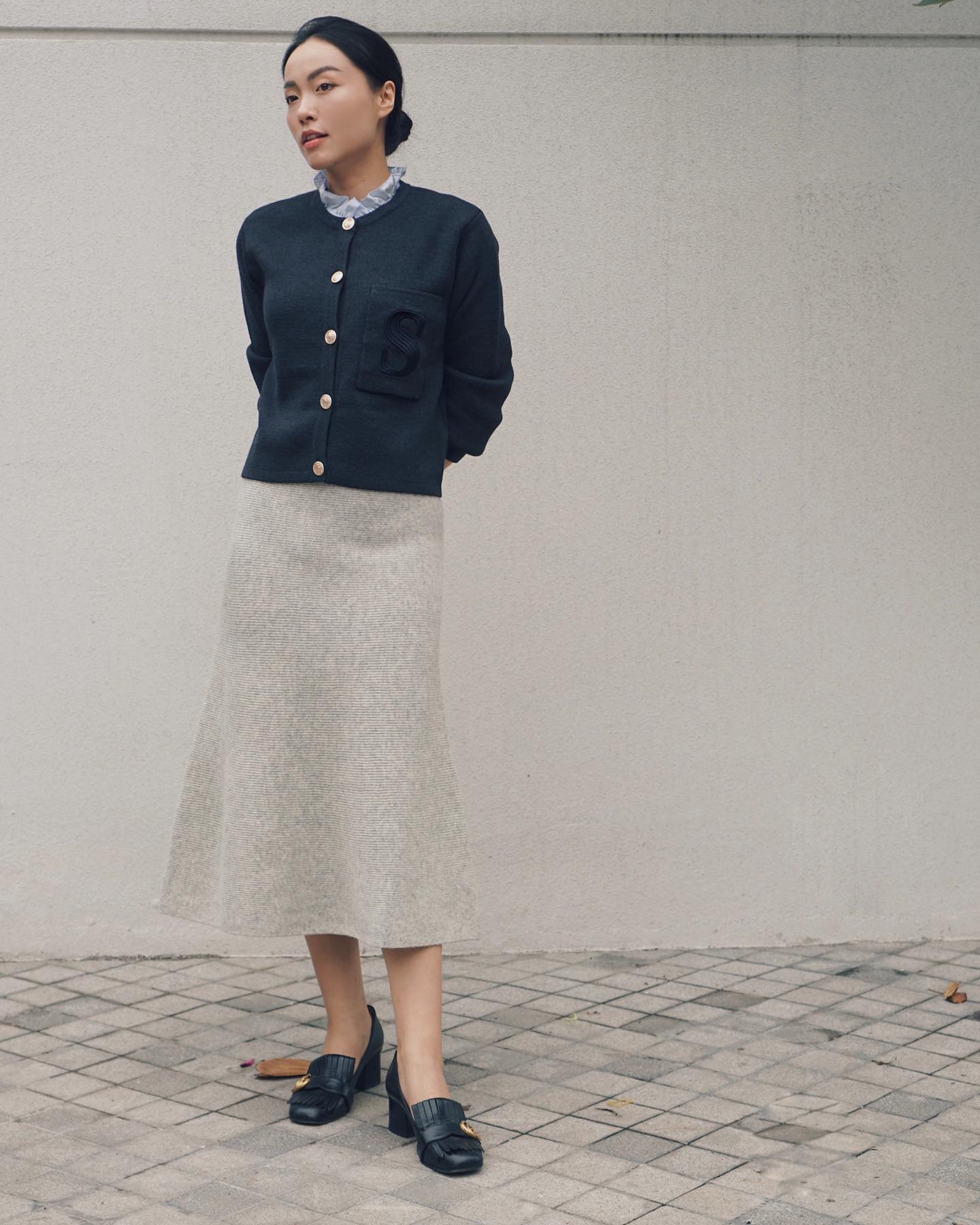 Học Hà Trúc 10 cách diện váy cho nàng cao dưới 1m60-8