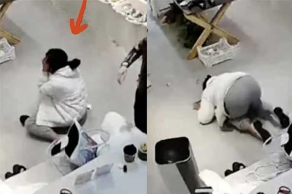 Bố mẹ không cho mua giày, cô gái 28 tuổi gào khóc ở cửa hàng-1