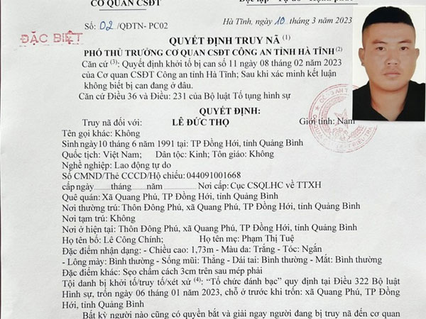 Truy nã đặc biệt 1 đối tượng liên quan đường dây cá độ 6.000 tỉ đồng-1