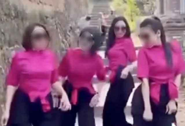 Bị xử phạt vì đăng clip 4 phụ nữ nhảy nhót phản cảm tại chùa Bổ Đà, cô gái nói gì?-1